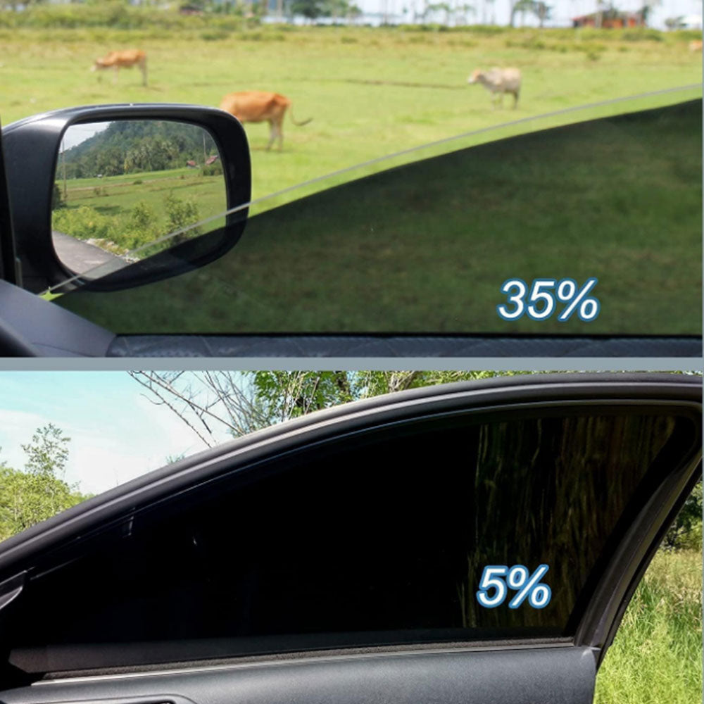300x50cm Car Window Tint Film Heat Resistant Black Roll Car Windshield Shade