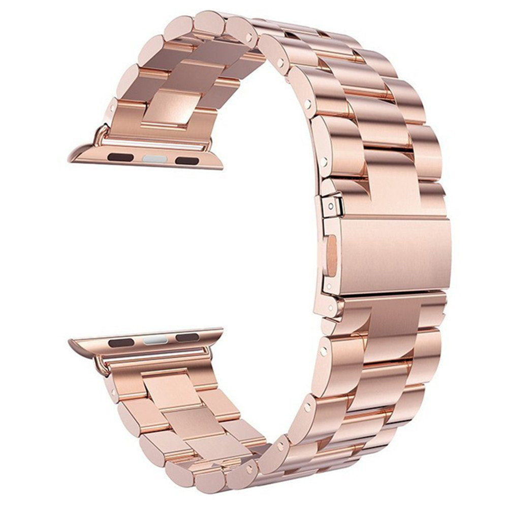 Stainless Steel iWatch Band Metal Strap For Apple Watch-42-44-45mm Rose Gold