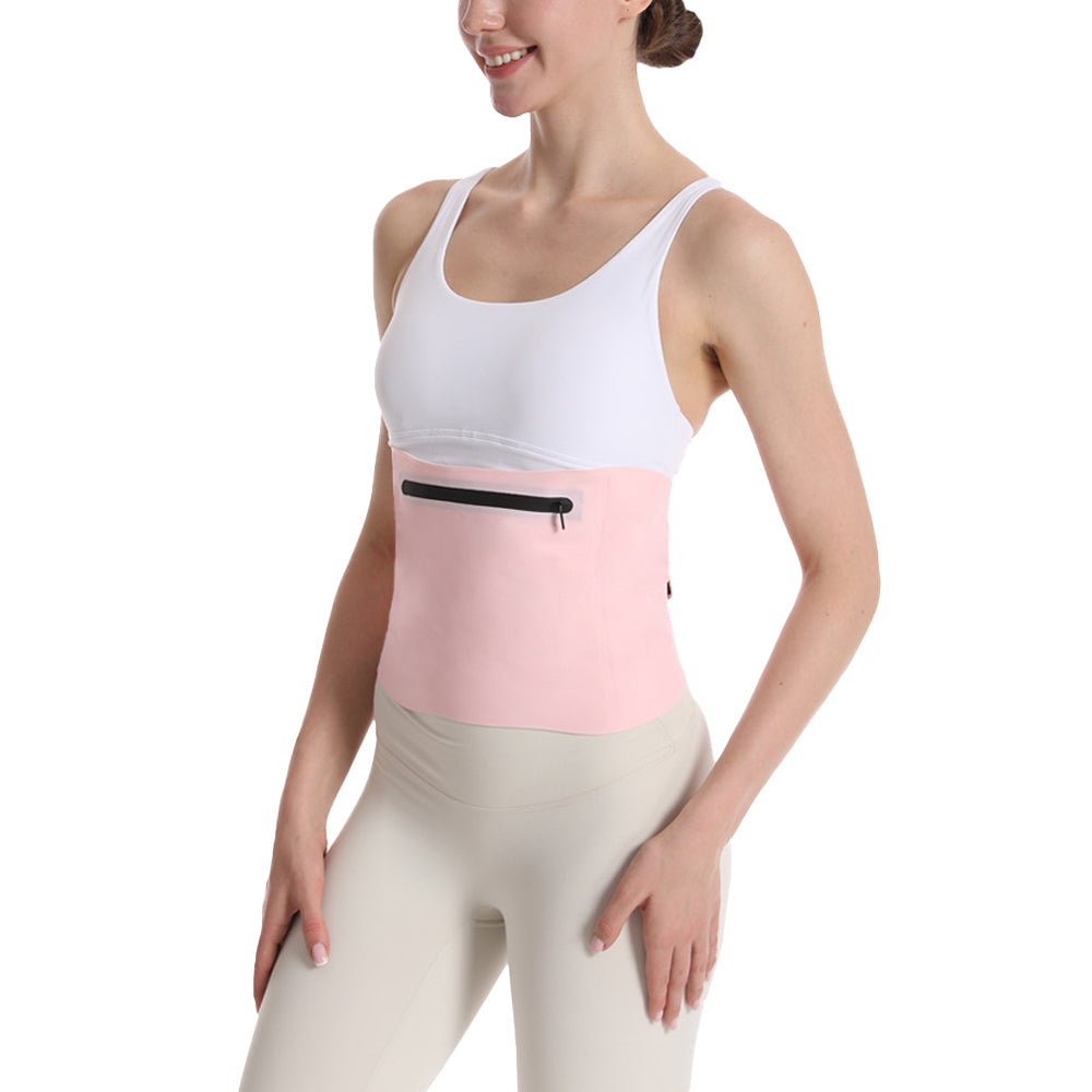 4-Pieces Set Castor Oil Wrap Packs with A Waist Extension Strap Reusable Compress Castor Oil Wrap for Waist Breast and Neck