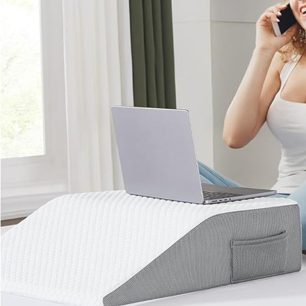 Triangular Nursing Pillow Dual-Layer Foam for Leg Elevation