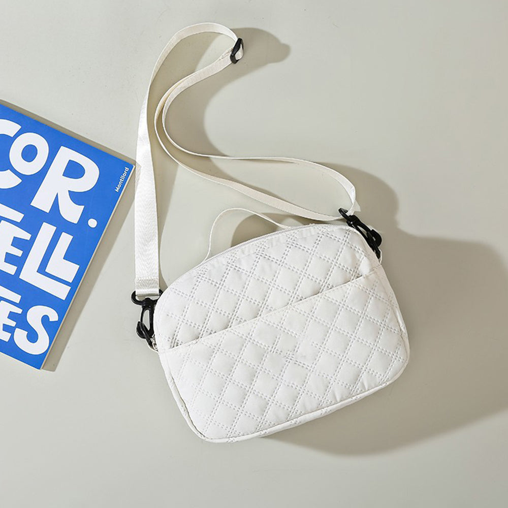 2Pcs Travel Bag Set Duffel Bag with Toiletry Bag White