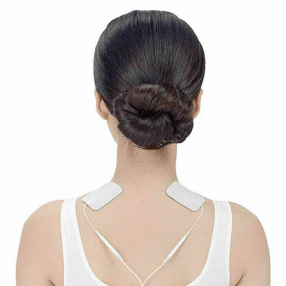 12Pcs 5 x 5cm Replacement Electrode Pads Self-Adhesive Massage Pads for TENS Machine