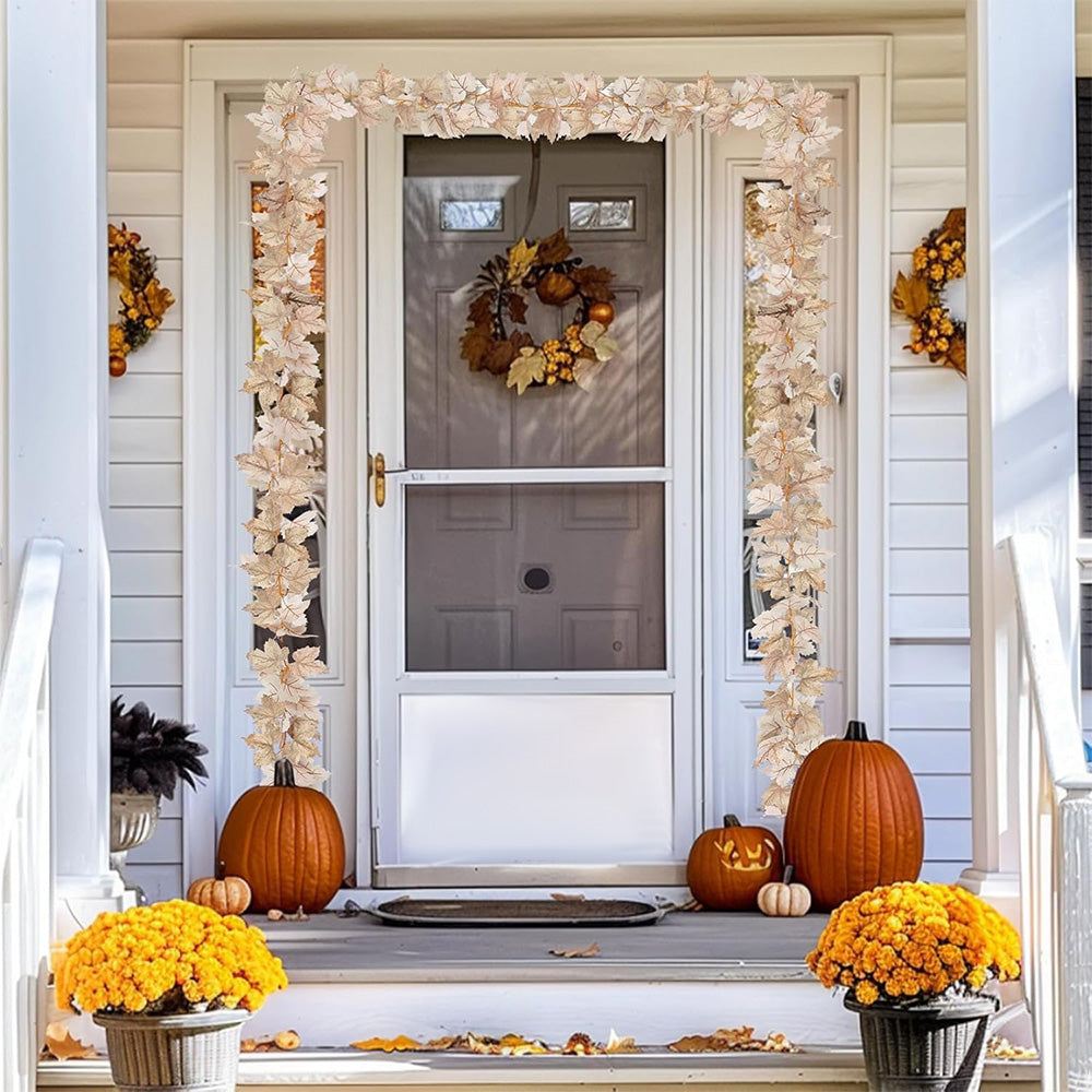 LED Maple Leaves Garland with Lights ¨C Fall Decorations for Home and Christmas