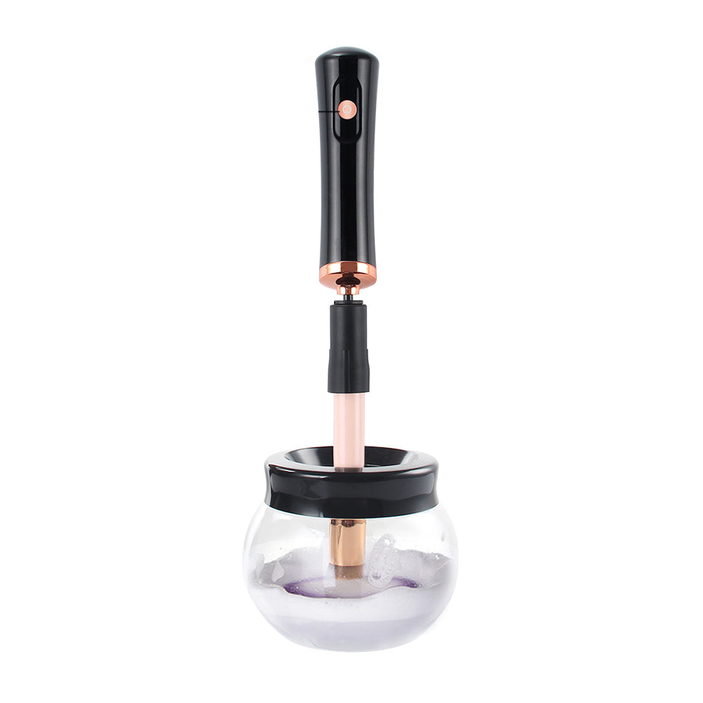 Electric Makeup Brush Cleaner and Dryer Machine Cosmetic Brush Spinner Cleaner for Most Size Brushes Black