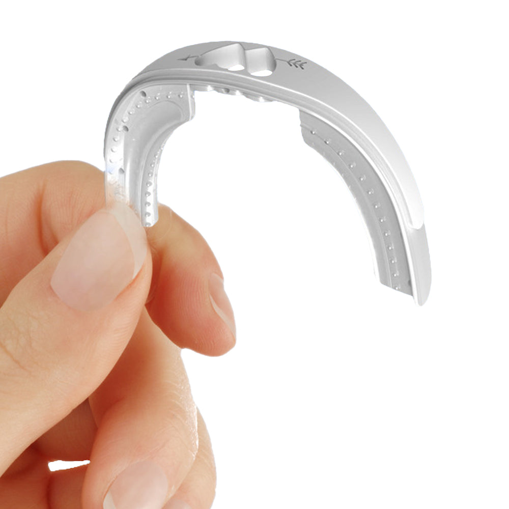 Set of 2Pcs Stop Snoring Mouth Guard Aid Snore Stopping Mouthpiece Anti Snore Grinding White