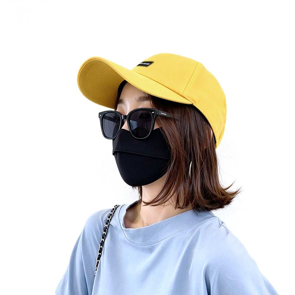 2 In 1 Adjustable Duckbill Hat Eye Shade Baseball Cap Yellow