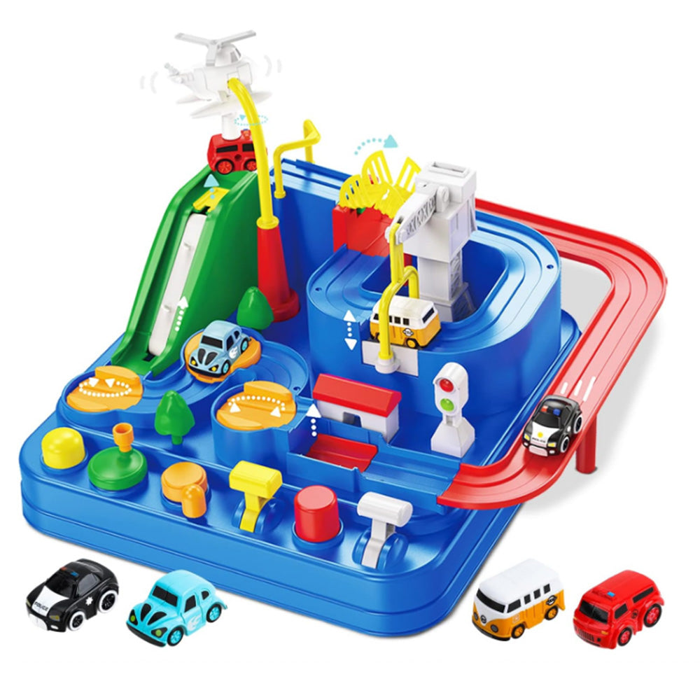 TEMI Race Toys Car Kids Track City Car Toy for Birthday Chirstmas
