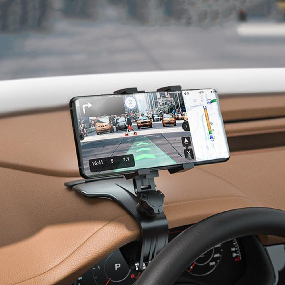 Rotating Car Phone Holder for 4 to 6 8 Inch Phones for Dashboard Visor