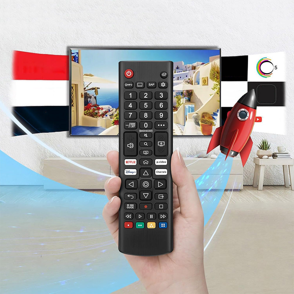 Universal Remote for LG Smart TV No Pairing with 4 Shortcut Keys