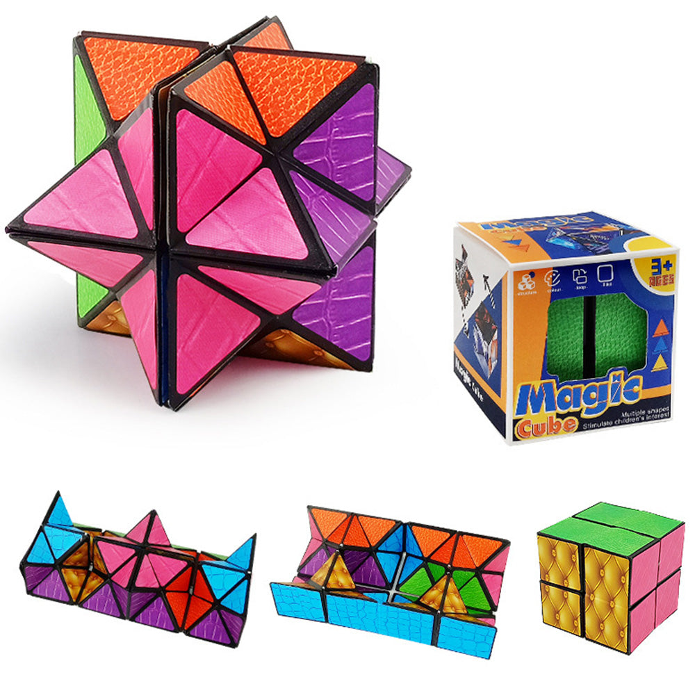 4Pcs Infinity Cube Puzzle Toys Sensory Geometric Infinity Cube Toys Style 3