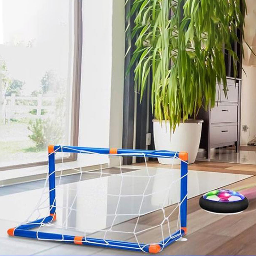 2-in-1 Hover Hockey Soccer Ball Set LED Lighting Floating Air Football Toys for Kids