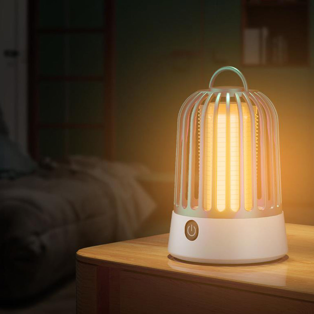 Electric Mosquito Zapper Portable Rechargeable Mosquito Killer Lamp Grey