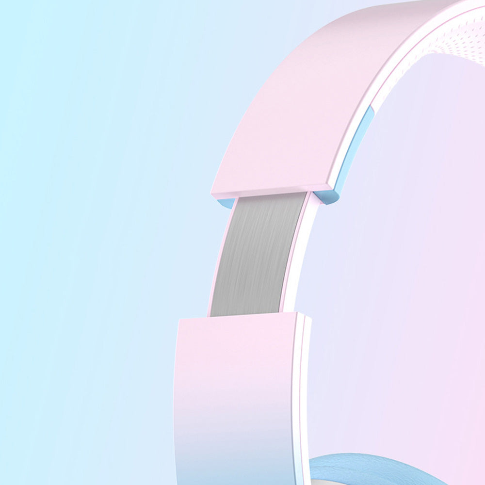 Foldable Kids Wireless Headphones Over Ear Bluetooth Headset with Mic Function Blue