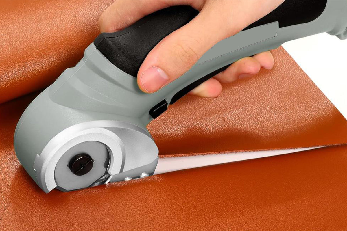 Cordless Cardboard Cutter Electric Fabric Cutter with Lock 4.2V Electric Scissors Multi-Cutting Tools for Leather Felt Rug Box