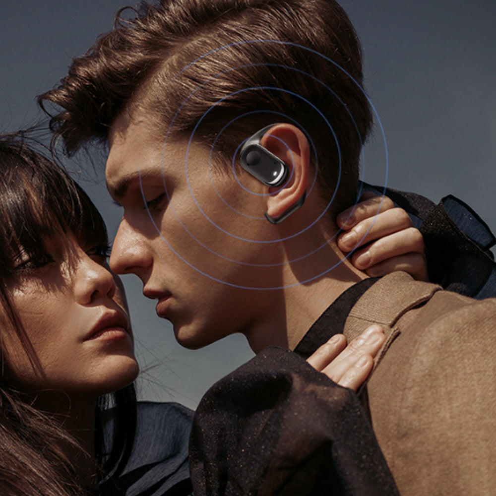 Wireless Open Ear Earbuds Earhooks Style Bluetooth 5.3 Headphones Black