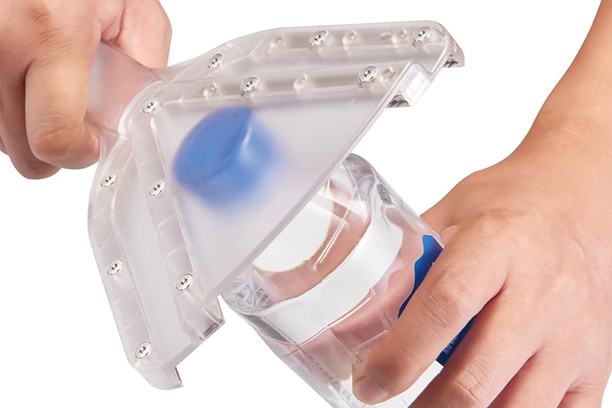 Kitchen Can Opener Dual-Layer Adjustable Jar Opener Bottle Opener for Various Lids -Transparent