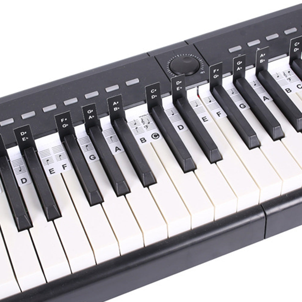 2 Piece Reusable 88 Key Piano Note Guide Strip