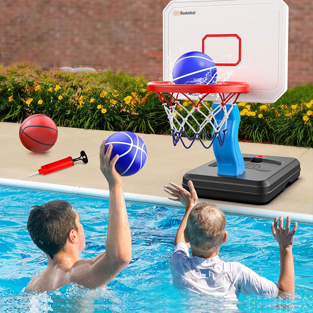 Kids Basketball Training Hoop Height Adjustable Basketball Hoop Set for Indoor Outdoor Playing Blue