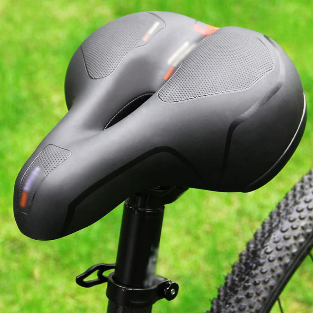 Air Cushion Shock Absorbing Mountain Bike Saddle Seat-Red