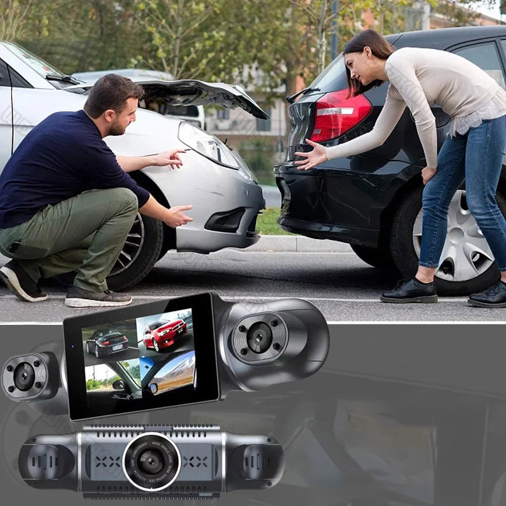 4 Channel Dash Cam 1080P Front and Rear Inside Left Right Dash Camera with Night Vision
