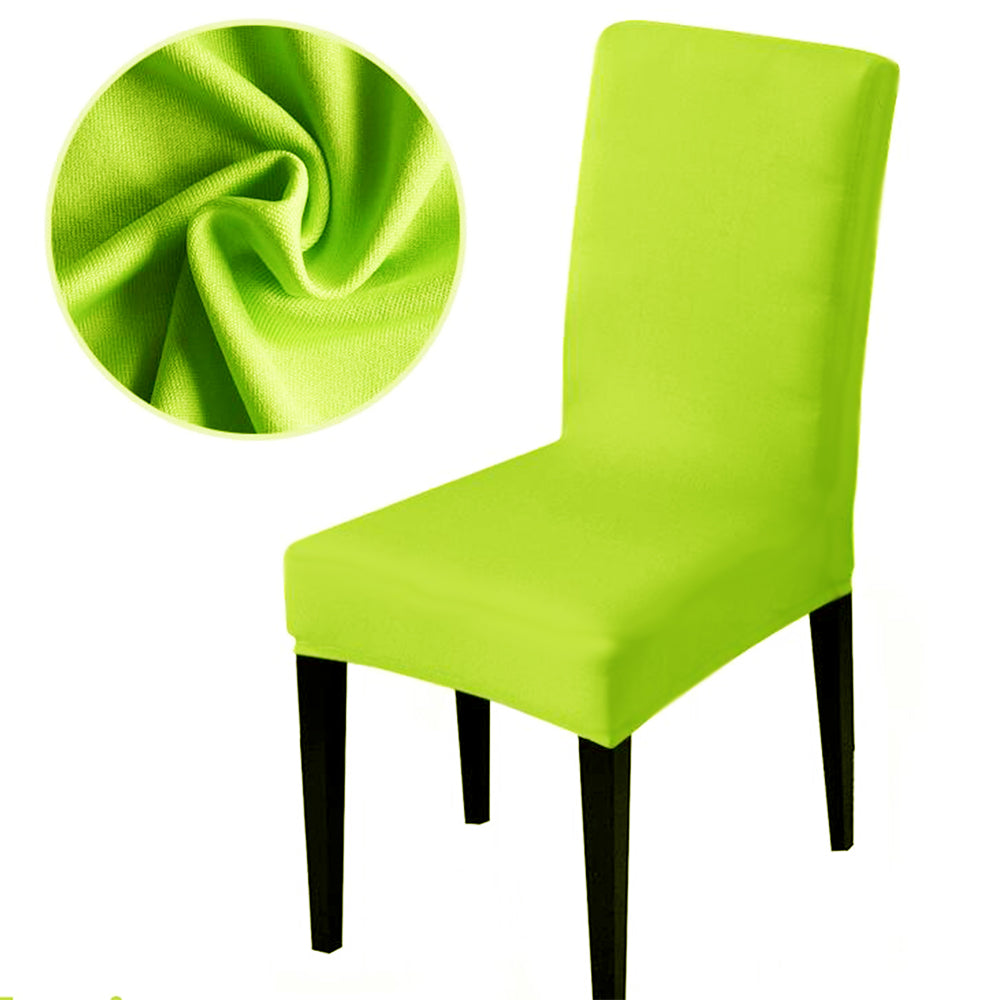 3pcs Stretch Dining Chair Slipcover Home Decor-Green