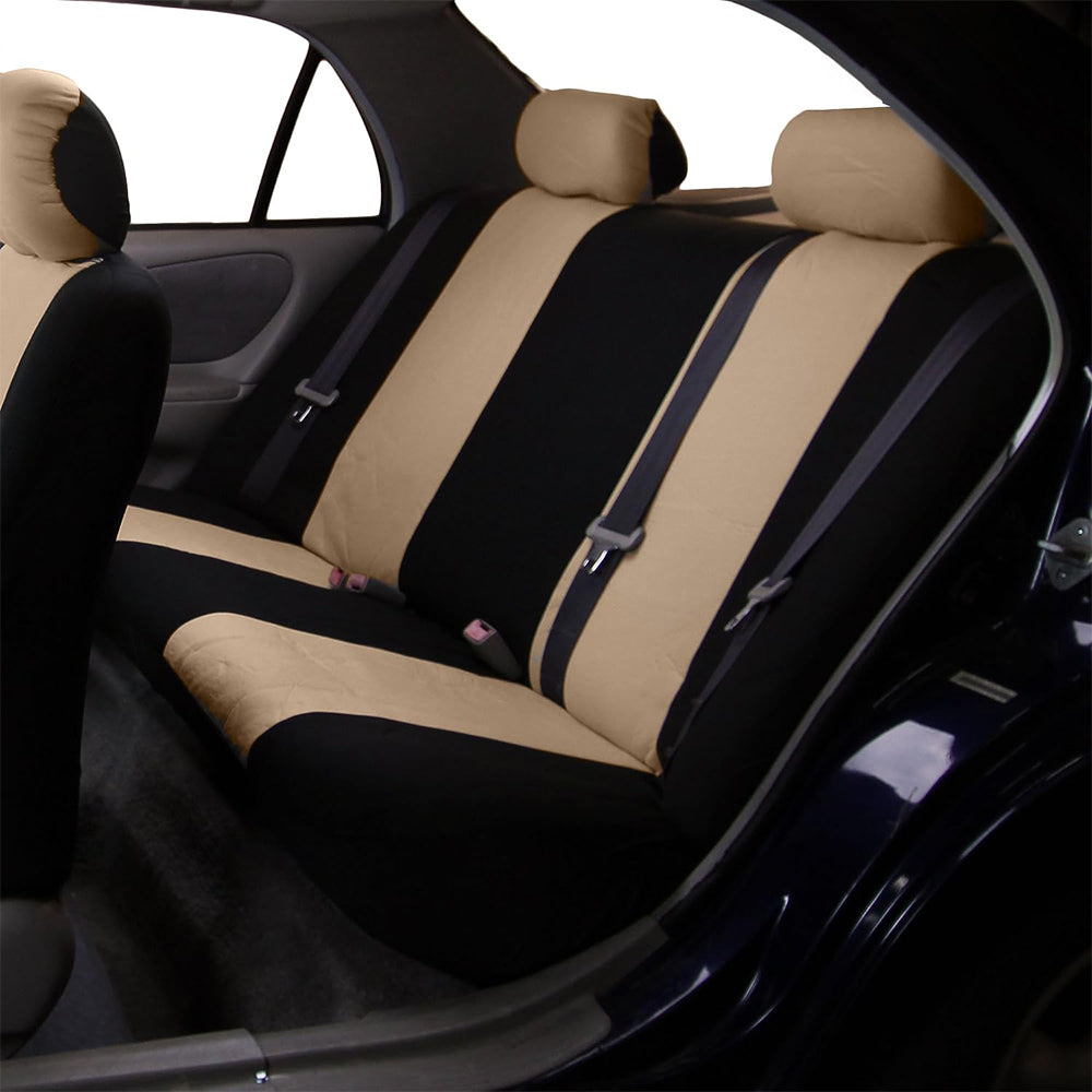 9PCS Car Seat Covers Universal Car Seat Protector Protection Cover Beige