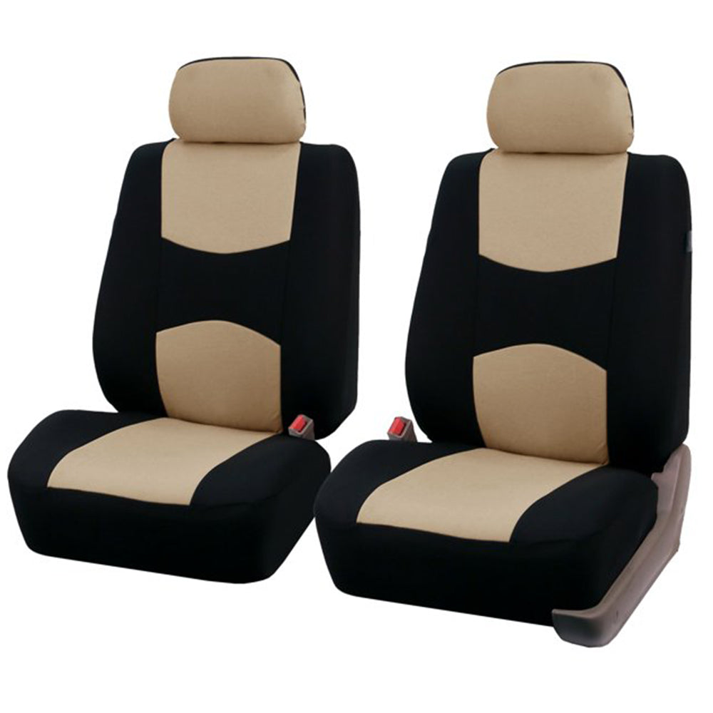 9PCS Car Seat Covers Universal Car Seat Protector Protection Cover Beige