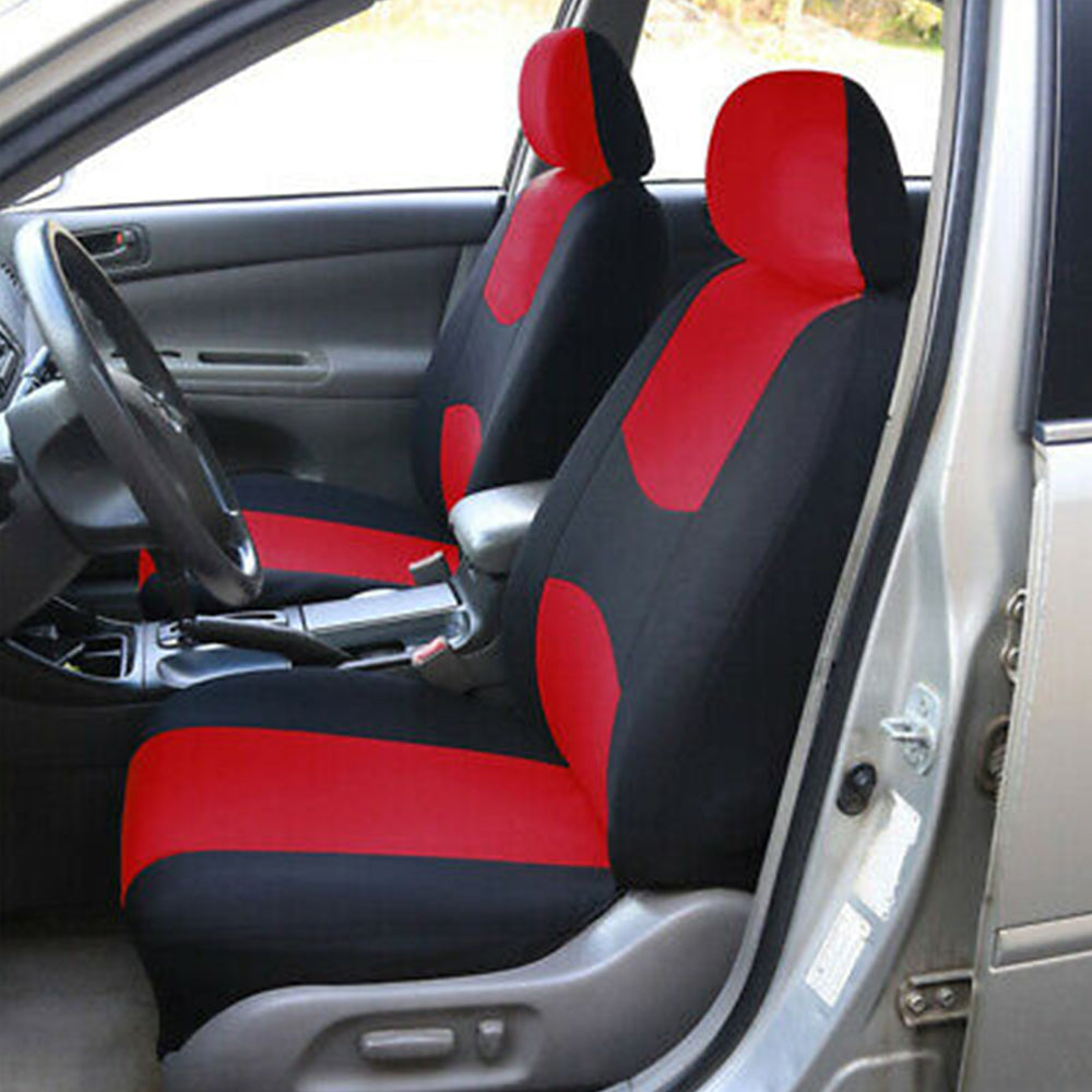 9PCS Car Seat Covers Universal Car Seat Protector Protection Cover Red