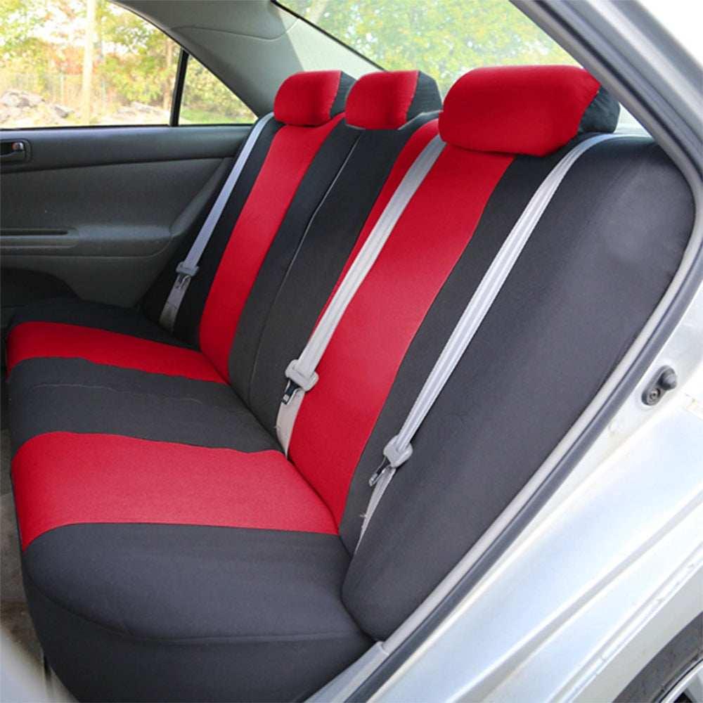 9PCS Car Seat Covers Universal Car Seat Protector Protection Cover Red