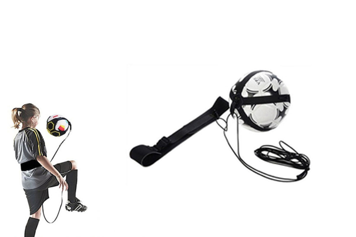 Football Kick Trainer Soccer Training Aids Hands Free Throw Sole Practice Equipment