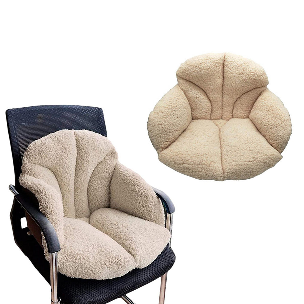 Comfort Seat Cushion Soft Chair Pads Warm Chair-Beige