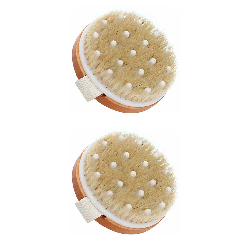 Wooden Bristle Body Brush for Wet or Dry Brushing
