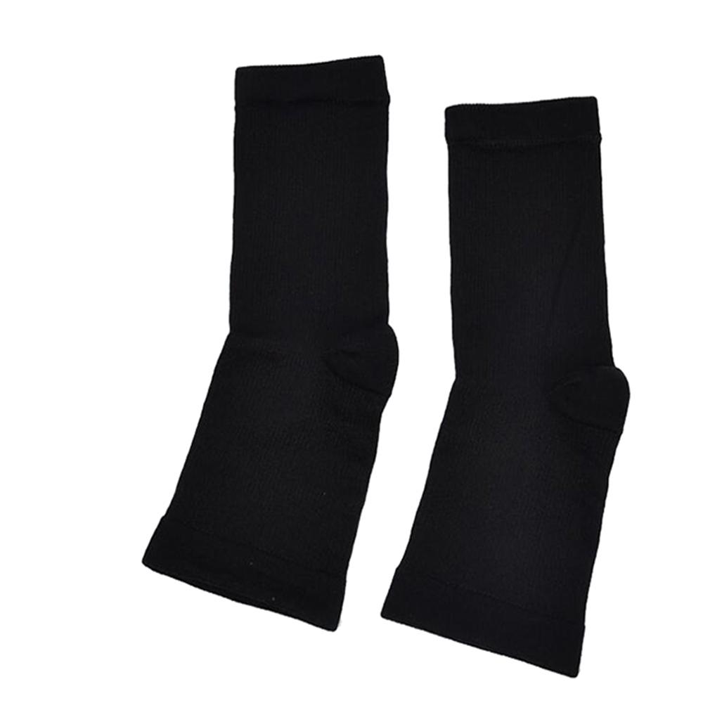 4 Pairs of Unisex Plantar Fasciitis Socks-Black