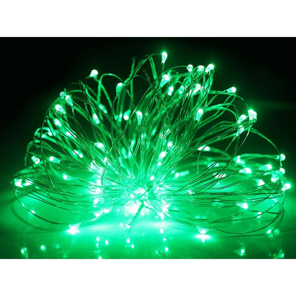 Christmas Fairy Lights 300LED Copper Wire Twinkle String Lights for Garden Party Indoor Decor -Green