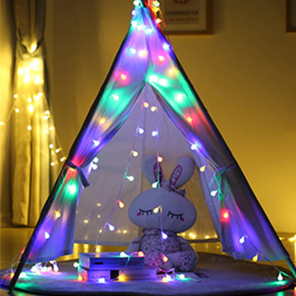 5M 50LED String Lights Battery Powered Ball Christmas String Lights for Indoor Bedroom Wedding Xmas Party Holiday Decoration