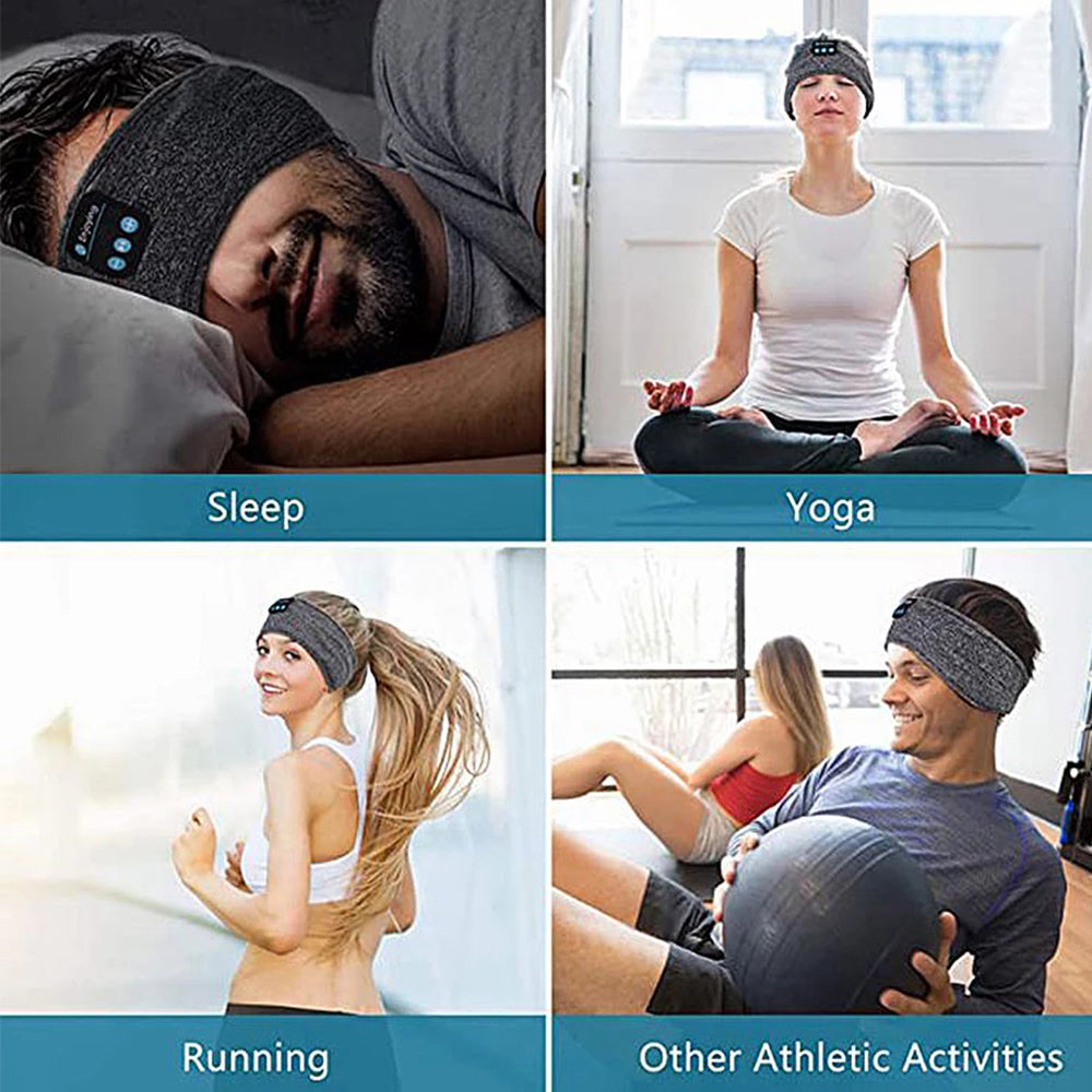 Bluetooth 5.0 Sleeping Headphones Headband Wireless Headband Stereo Earphone Sport Headband Music Sleeping Eye Mask