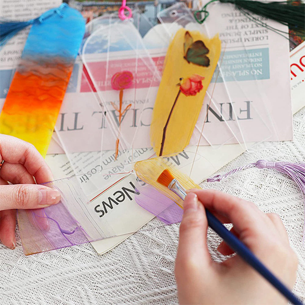 DIY Acrylic Bookmark Blank Tassel Bookmark Set
