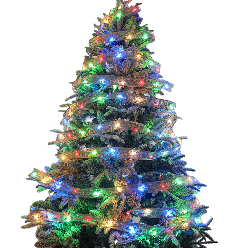 Christmas Tree Ribbon Lights 5 Meters LED Hanging Fairy Lights for Christmas Decoration Party -Style 2