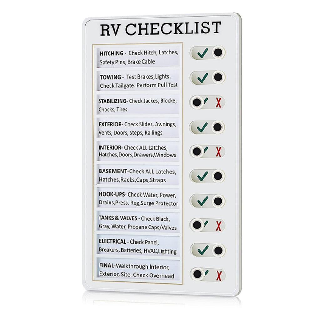 Chore Chart Memo Checklist Board Daily to Do List Planner RV Checklist Notes-Style 1