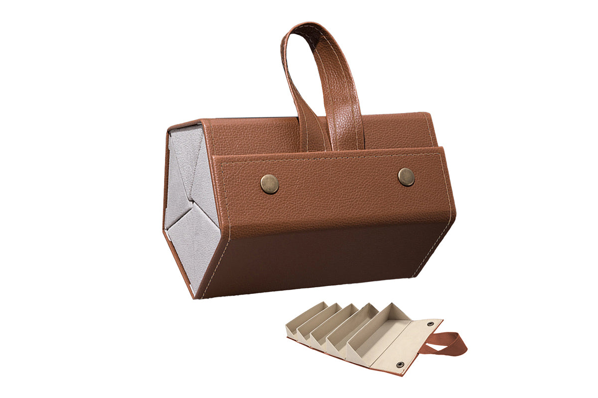 Sunglasses Organizer 5 Slots Hanging Glasses Case Multiple Pairs Eyeglasses Storage Box for Home Travel Outdoor-Style 2