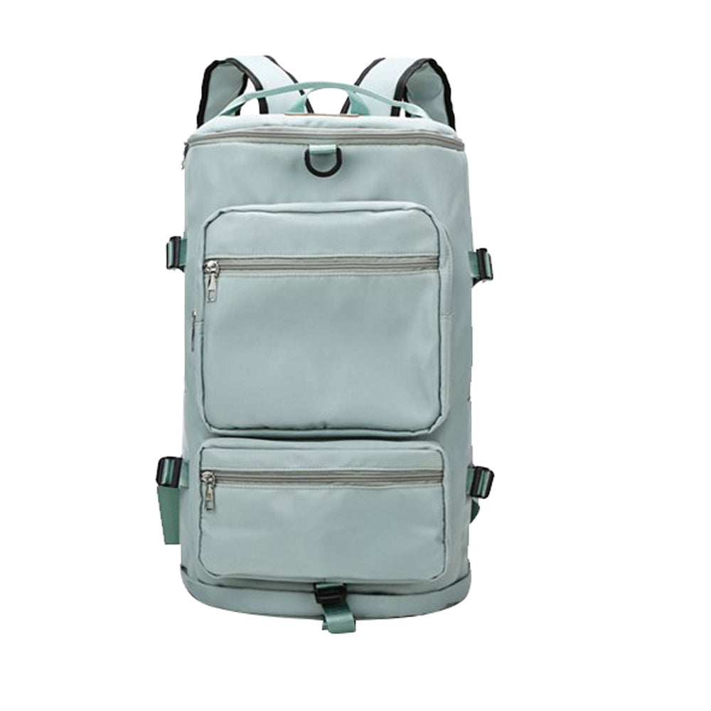 Travel Duffel Backpack Large Sports Gym Bag with Shoe Compartment for Men and Women -Green