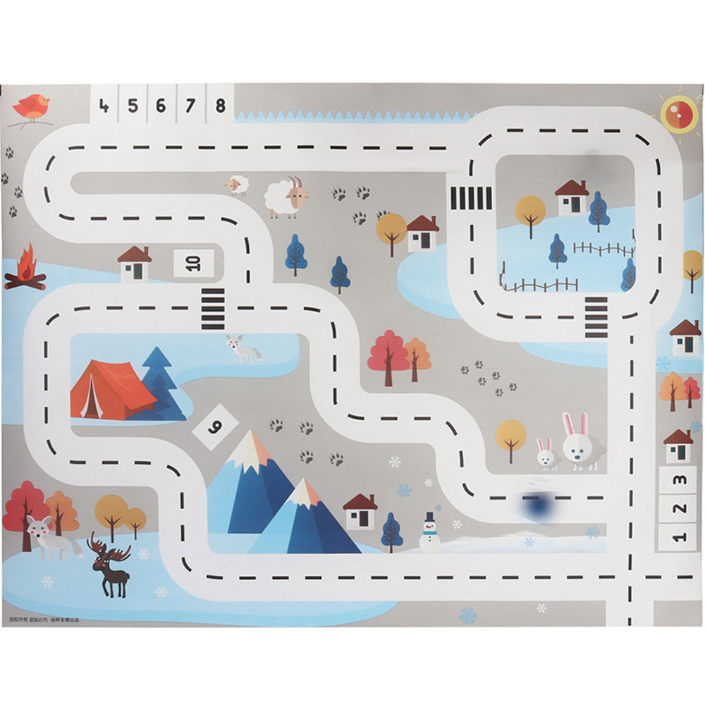 Toy Kids Carpet Play Mat Rug Road Traffic System Great for Playing with Cars and Toys- Style 3