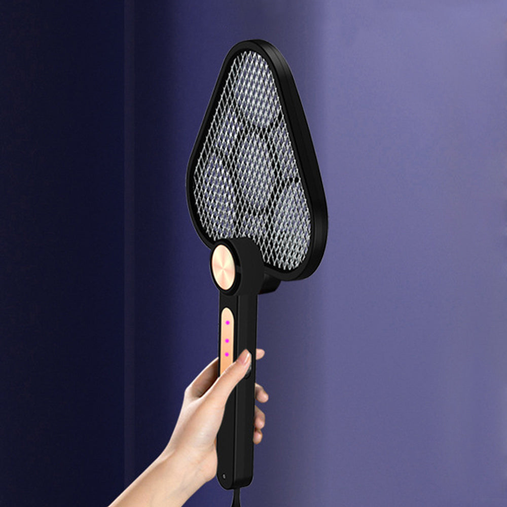 Electric Mosquito Swatter USB Rechargeable With Powerful Grid 3 Layer