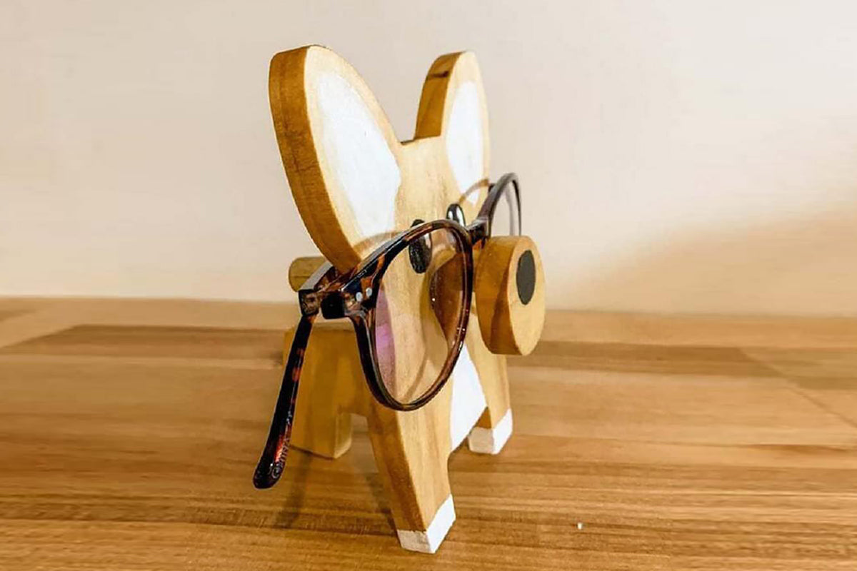 Animal Spectacle Holder Eyeglass Display Stand Sunglasses Holder Home Decoration-Corgi