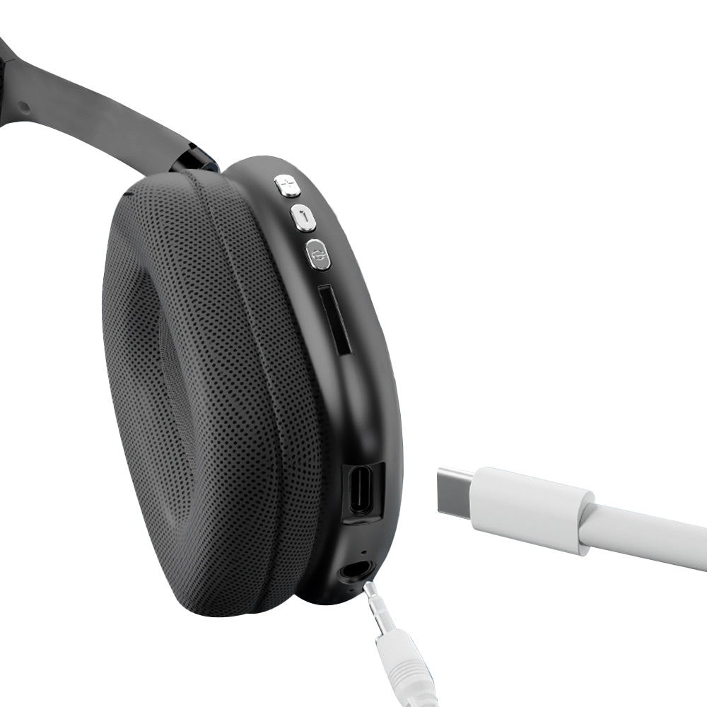 Gaming Headset Wireless Headset P9 Wireless Headphones TWS Earphones Noise Reduction Headset -Black