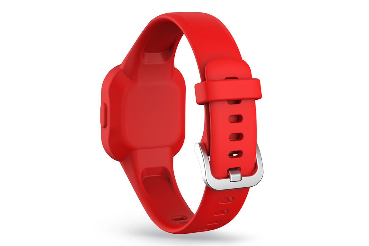 Replacement Silicone Band Straps Fitness Wristband Tracker Compatible with Garmin Vivofit Jr 3 Bands-Red