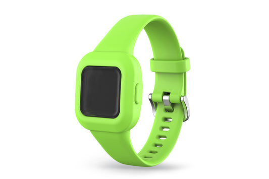 Replacement Silicone Band Straps Fitness Wristband Tracker Compatible with Garmin Vivofit Jr 3 Bands-Green