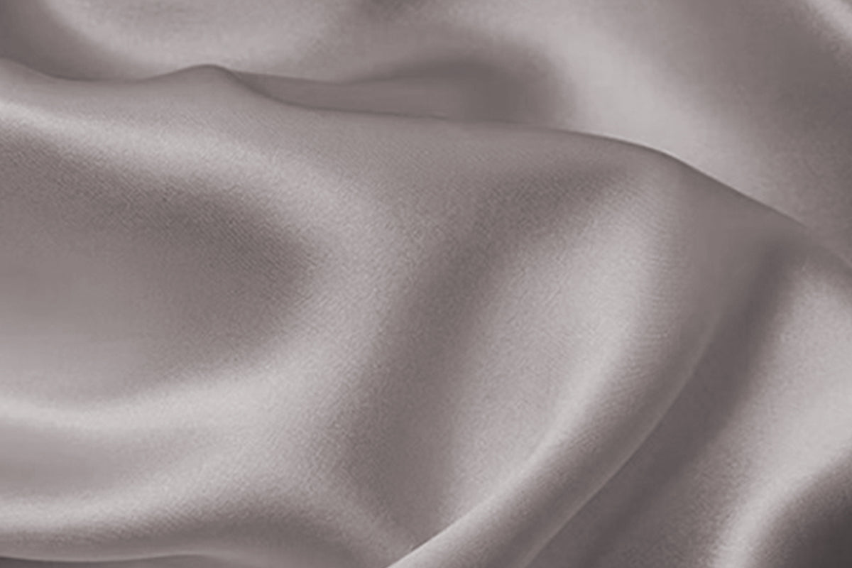 2pcs Both Sides Mulberry Silk Pillowcase Silk Pillow Case Pillow Cover with Hidden Zipper-Grey