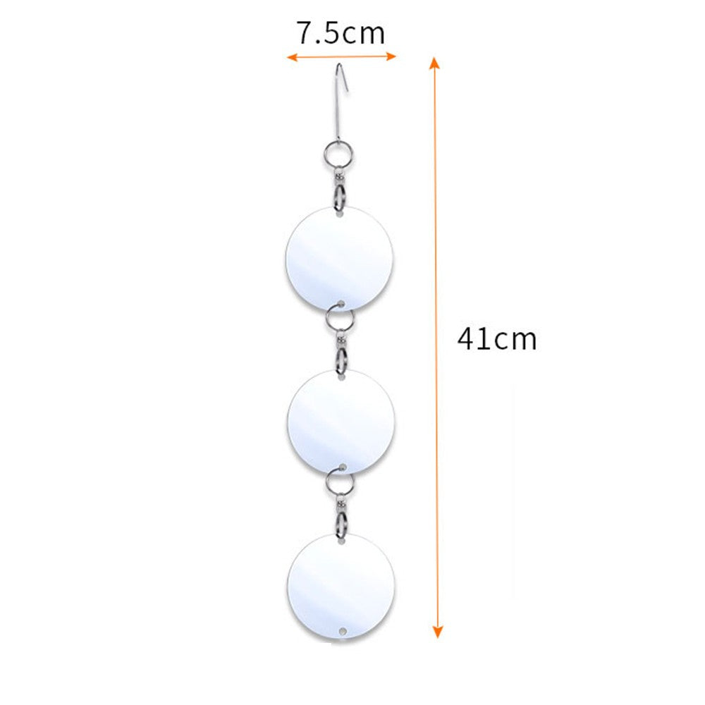 4 Set of Reflective Bird Repellent Discs Double-Sided Bird Scare Discs for Farmland Garden Home Window