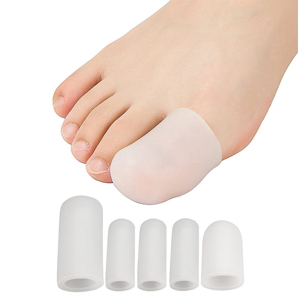 5Pcs Toe Sleeve Toe Cap Cover Protector Finger Tube